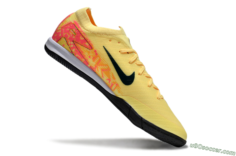 Nike Air Zoom Mercurial Vapor 16 Elite IC Indoor & Futsal Soccer Shoes - Yellow/Black/Red 4