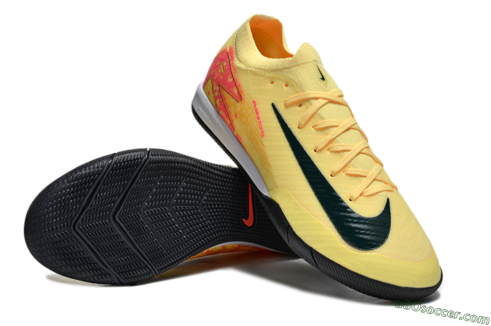 Nike Air Zoom Mercurial Vapor 16 Elite IC Indoor & Futsal Soccer Shoes - Yellow/Black/Red 3