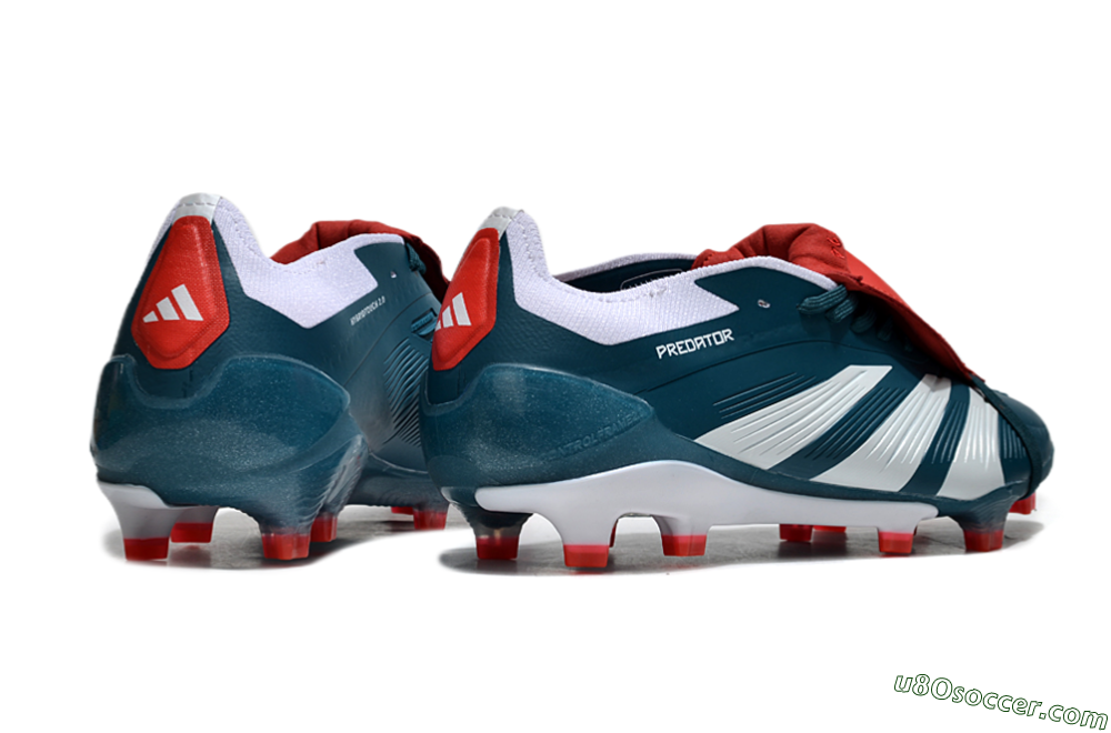 Adidas Predator Elite Foldover Tongue FG Firm Ground Soccer Cleats - Green/White/Red 6