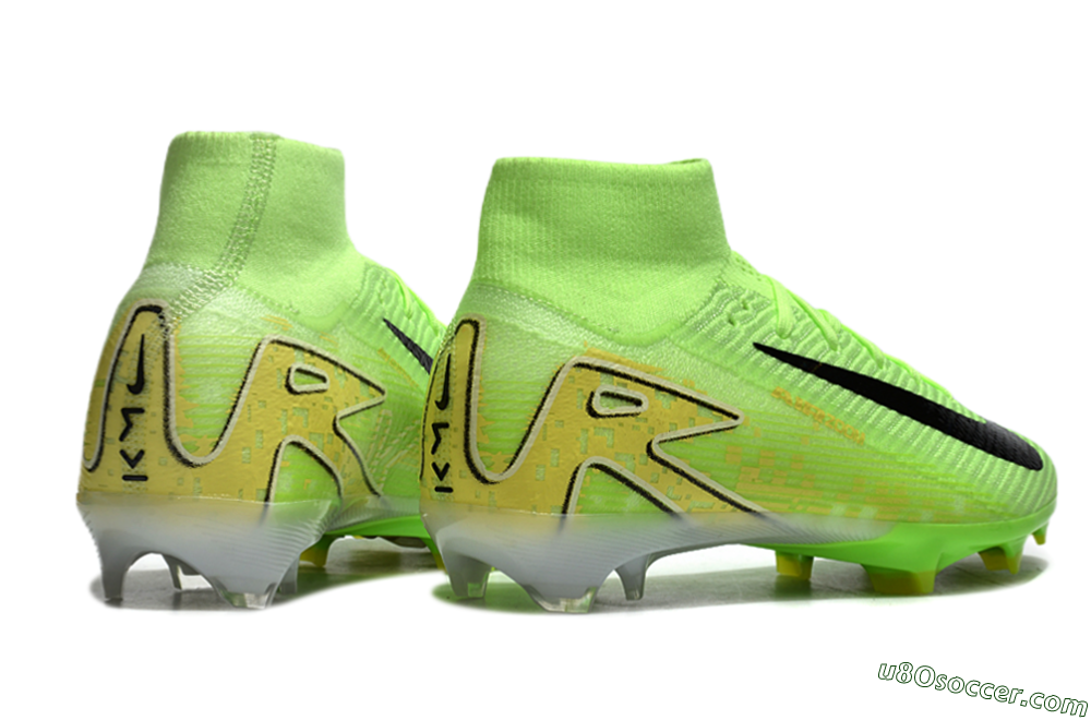 Nike Air Zoom Mercurial Superfly 10 Elite FG Firm Ground Soccer Cleats - Green/Black/White 6