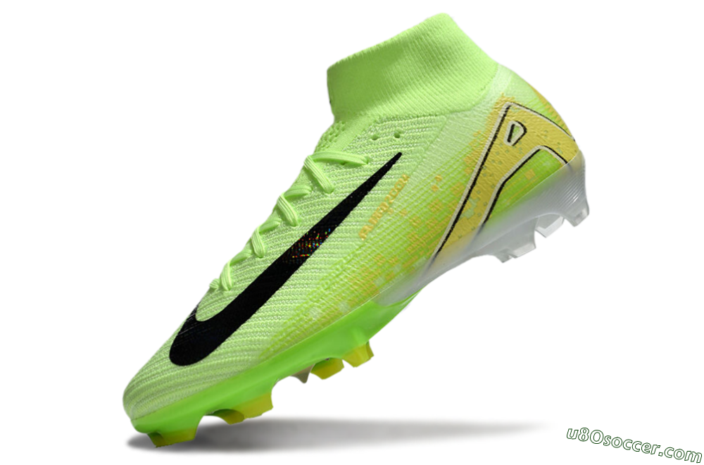 Nike Air Zoom Mercurial Superfly 10 Elite FG Firm Ground Soccer Cleats - Green/Black/White 5