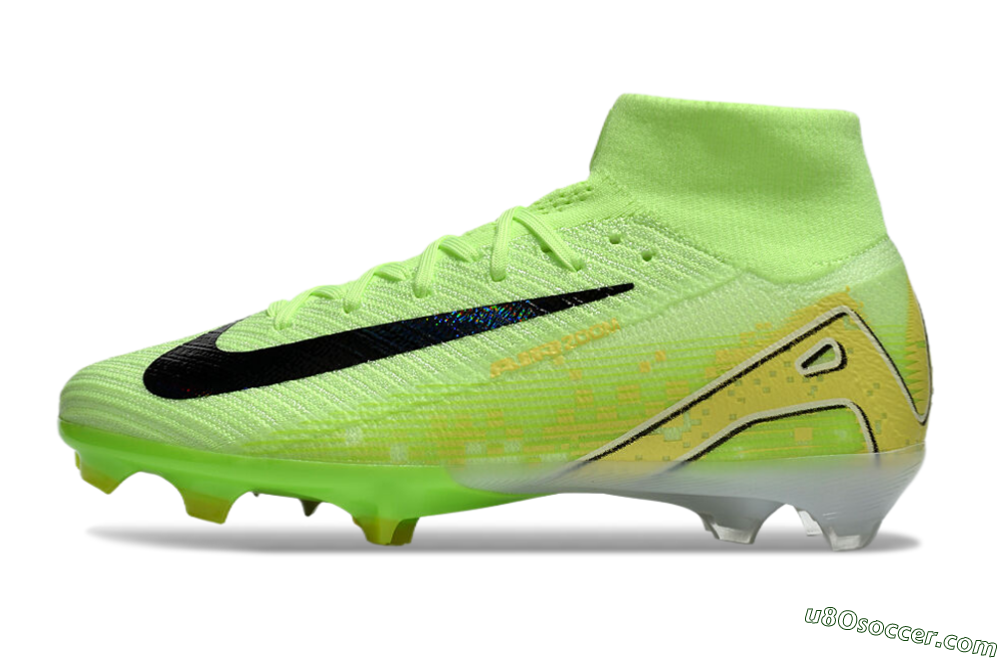Nike Air Zoom Mercurial Superfly 10 Elite FG Firm Ground Soccer Cleats - Green/Black/White 2