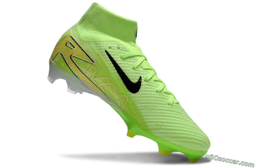 Nike Air Zoom Mercurial Superfly 10 Elite FG Firm Ground Soccer Cleats - Green/Black/White 4