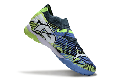 Puma Future Ultimate TF Artificial Turf Soccer Shoes - Black/Yellow/Blue