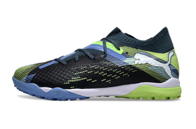 Puma Future Ultimate TF Artificial Turf Soccer Shoes - Black/Yellow/Blue