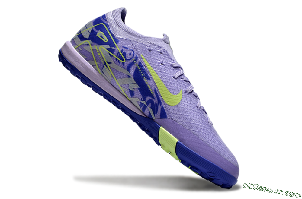 Nike Air Zoom Mercurial Vapor 16 Elite TF Artificial Turf Soccer Shoes - Purple/Yellow/White 4