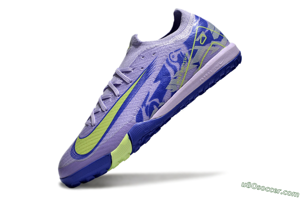 Nike Air Zoom Mercurial Vapor 16 Elite TF Artificial Turf Soccer Shoes - Purple/Yellow/White 5