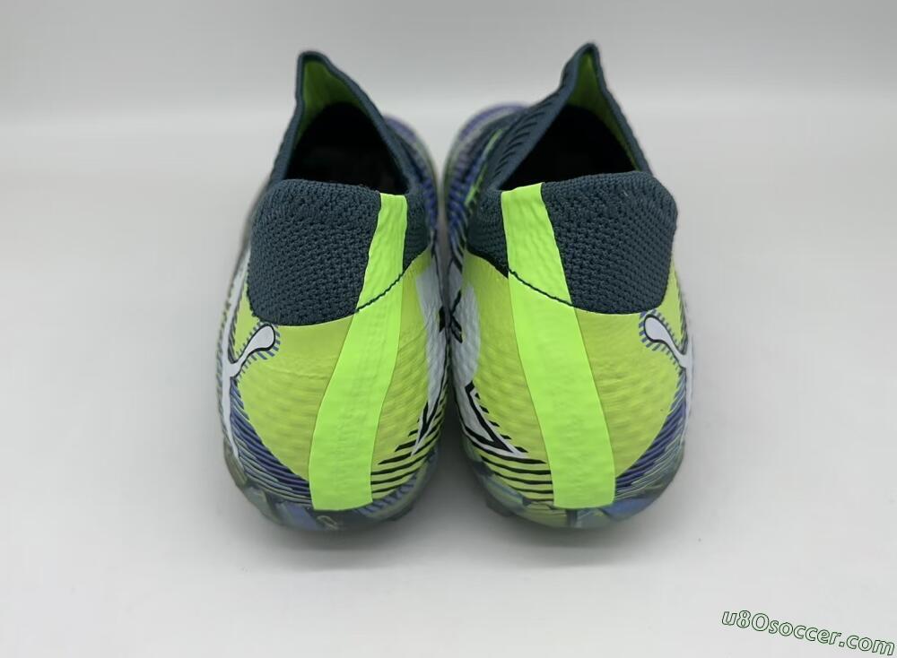 Puma Future Ultimate FG Firm Ground Soccer Cleats - Black/Yellow/Blue