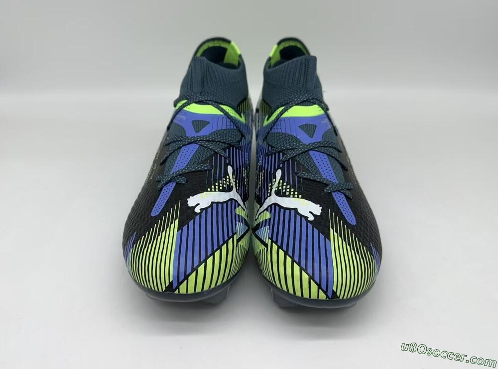 Puma Future Ultimate FG Firm Ground Soccer Cleats - Black/Yellow/Blue