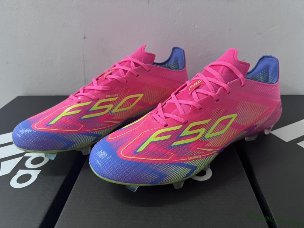 Adidas F50 Elite FG Firm Ground Soccer Cleats - Red/Yellow/Blue