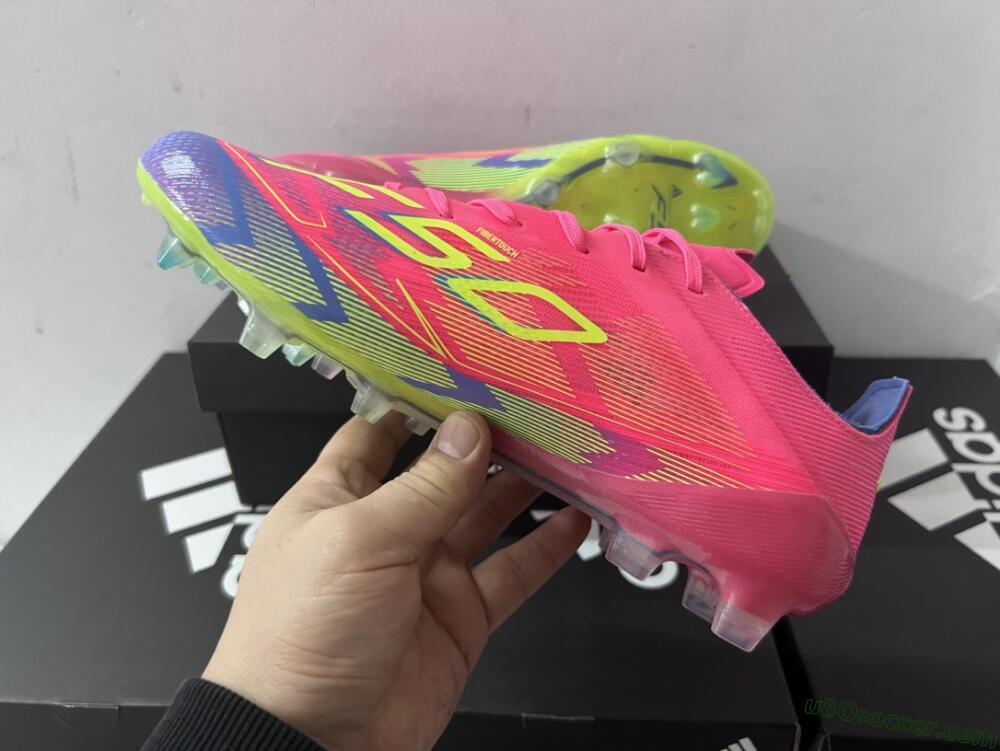 Adidas F50 Elite FG Firm Ground Soccer Cleats - Red/Yellow/Blue