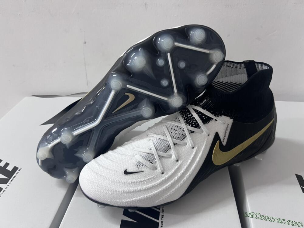 Nike Phantom Luna Elite AG Artificial Grass Soccer Cleats - White/Black/Gold