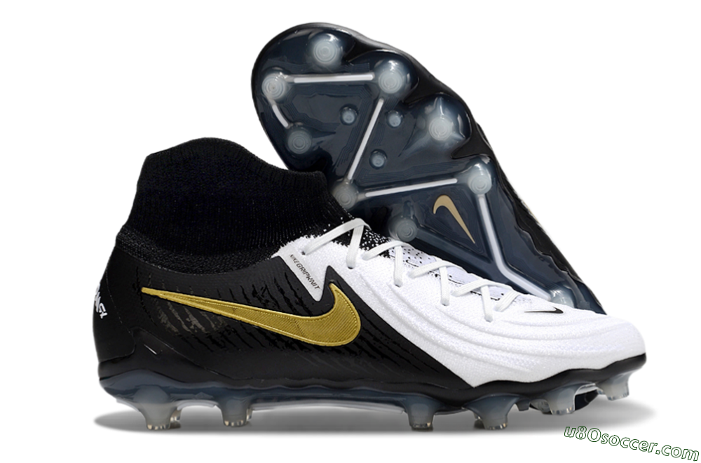 Nike Phantom Luna Elite AG Artificial Grass Soccer Cleats - White/Black/Gold 1