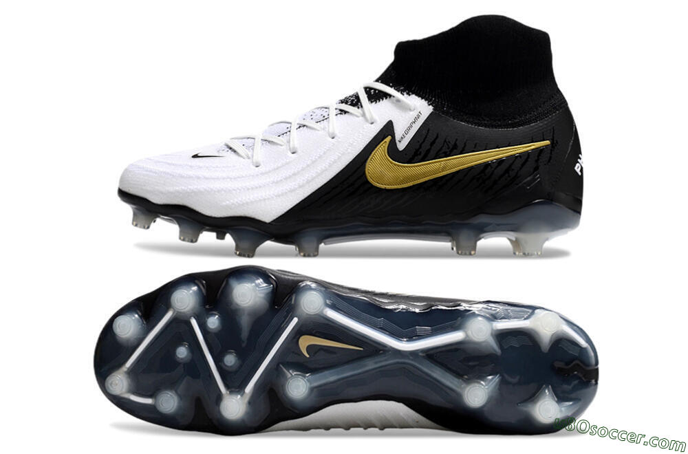 Nike Phantom Luna Elite AG Artificial Grass Soccer Cleats - White/Black/Gold 0