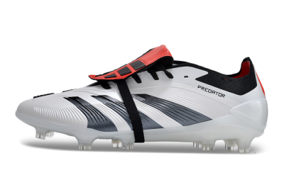 Adidas Predator Elite Foldover Tongue FG Firm Ground Soccer Cleats - White/Blue/Red