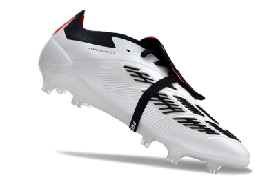 Adidas Predator Elite Foldover Tongue FG Firm Ground Soccer Cleats - White/Blue/Red
