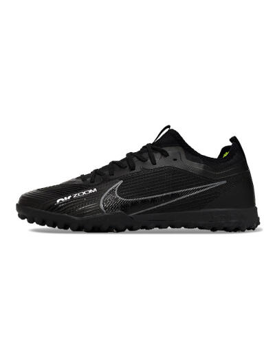 Nike Air Zoom Mercurial Vapor 15 Pro TF Artificial Turf Soccer Shoes - Black/Grey/Yellow