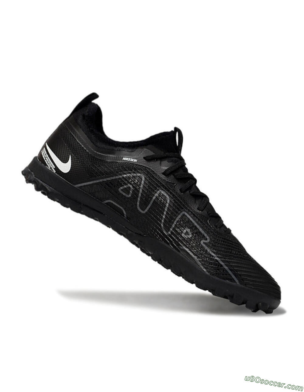 Nike Air Zoom Mercurial Vapor 15 Pro TF Artificial Turf Soccer Shoes - Black/Grey/Yellow 4