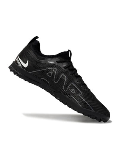 Nike Air Zoom Mercurial Vapor 15 Pro TF Artificial Turf Soccer Shoes - Black/Grey/Yellow