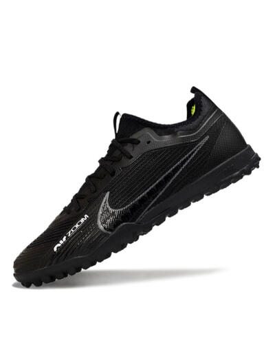 Nike Air Zoom Mercurial Vapor 15 Pro TF Artificial Turf Soccer Shoes - Black/Grey/Yellow