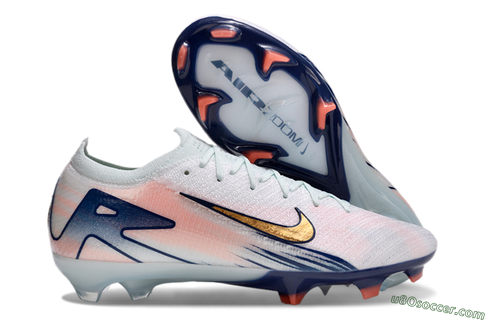 Nike Air Zoom Mercurial Vapor 16 Elite FG Firm Ground Soccer Cleats - Jade/Yellow/Pink 1