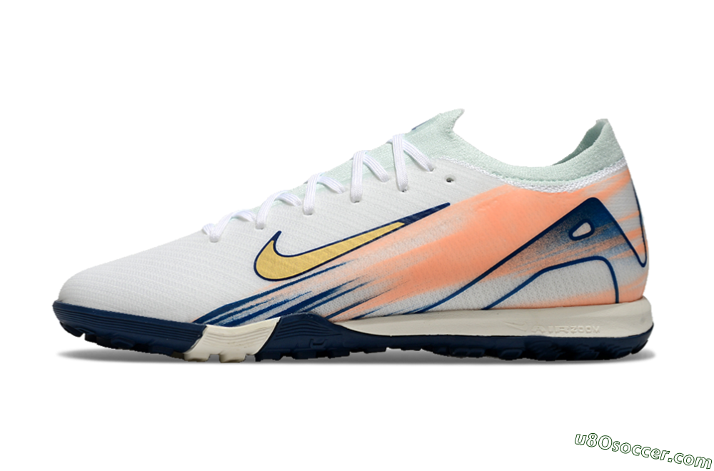 Nike Air Zoom Mercurial Vapor 16 Elite TF Artificial Turf Soccer Shoes - Jade/Yellow/Pink 2