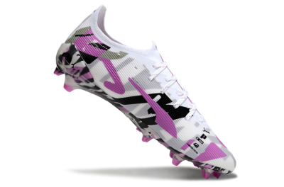 Puma Ultra Ultimate FG Firm Ground Soccer Cleats - White/Purple/Black