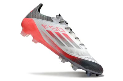 Adidas F50 Elite FG Firm Ground Soccer Cleats - White/Silver/Red