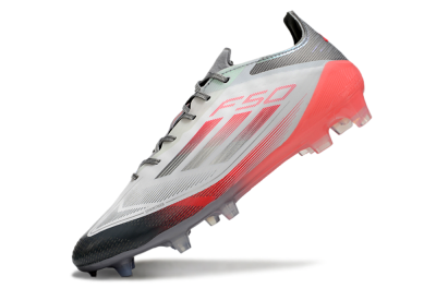 Adidas F50 Elite FG Firm Ground Soccer Cleats - White/Silver/Red