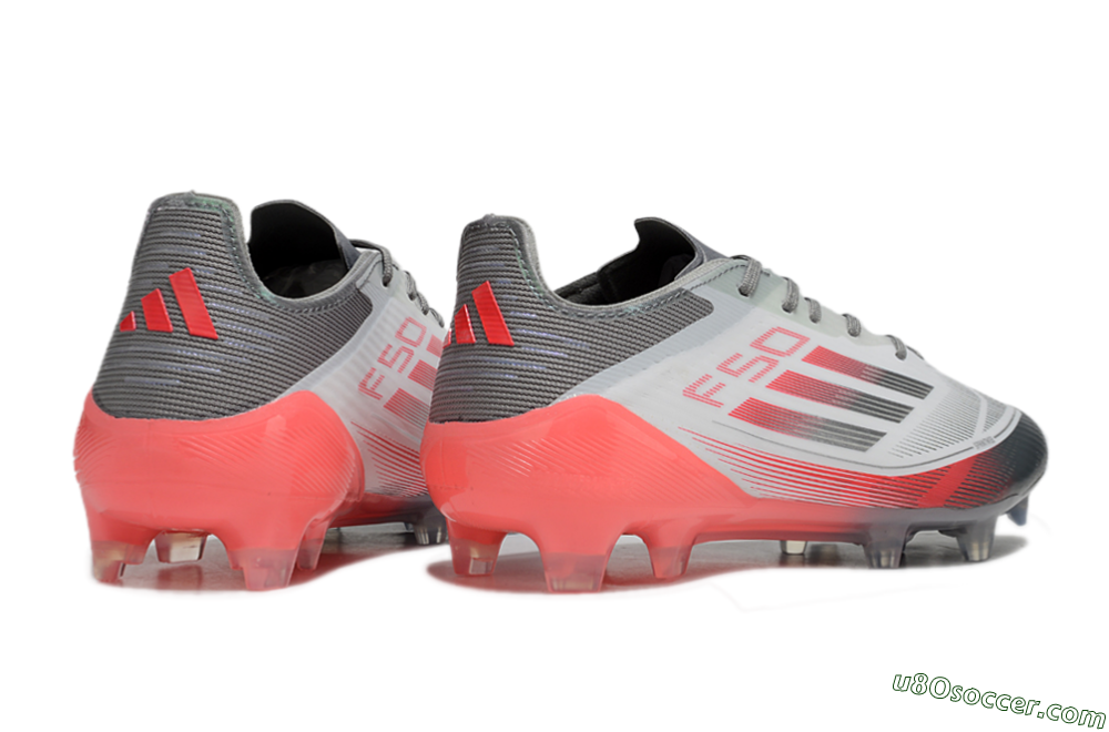 Adidas F50 Elite FG Firm Ground Soccer Cleats - White/Silver/Red 6
