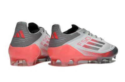 Adidas F50 Elite FG Firm Ground Soccer Cleats - White/Silver/Red