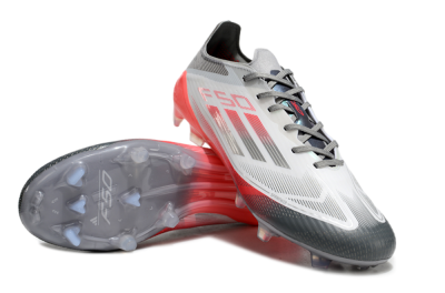 Adidas F50 Elite FG Firm Ground Soccer Cleats - White/Silver/Red
