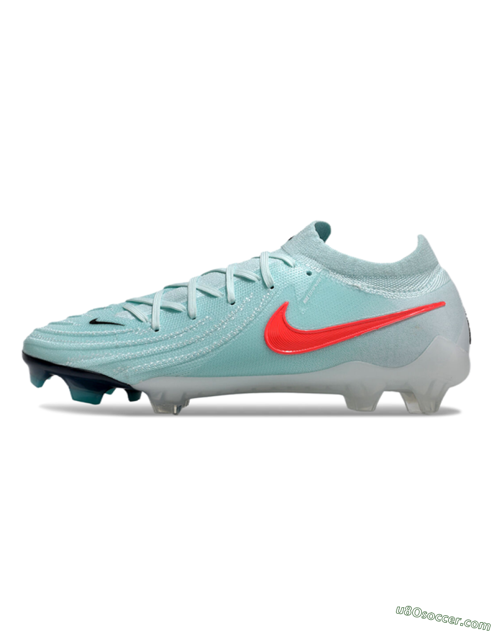 Nike Phantom Luna Elite FG Firm Ground Soccer Cleats - Jade/Red/Black 2