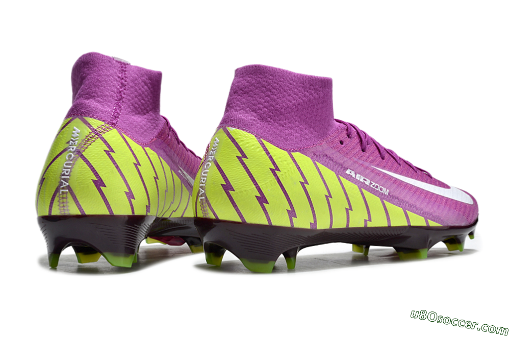 Nike Air Zoom Mercurial Superfly 10 Elite FG Firm Ground Soccer Cleats - Red/White/Yellow 6