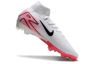 Nike Air Zoom Mercurial Superfly 10 Elite FG Firm Ground Soccer Cleats - White/Black/Pink