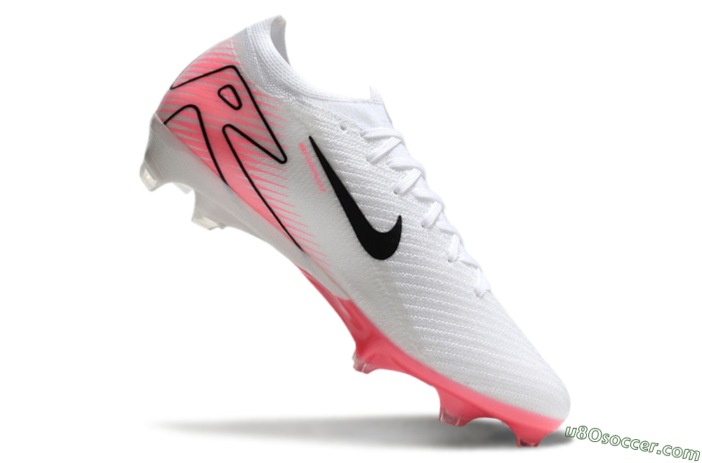 Nike Air Zoom Mercurial Vapor 16 Elite FG Firm Ground Soccer Cleats - White/Black/Pink 4