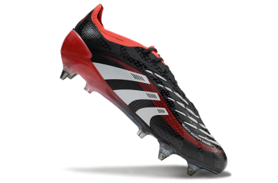 Adidas Predator 25 Elite SG Soft Ground Soccer Cleats - Black/White/Red
