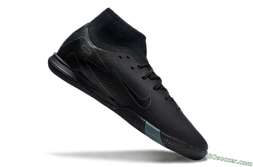 Nike Air Zoom Mercurial Superfly 10 Academy IC Indoor & Futsal Soccer Shoes - Black/Green 4