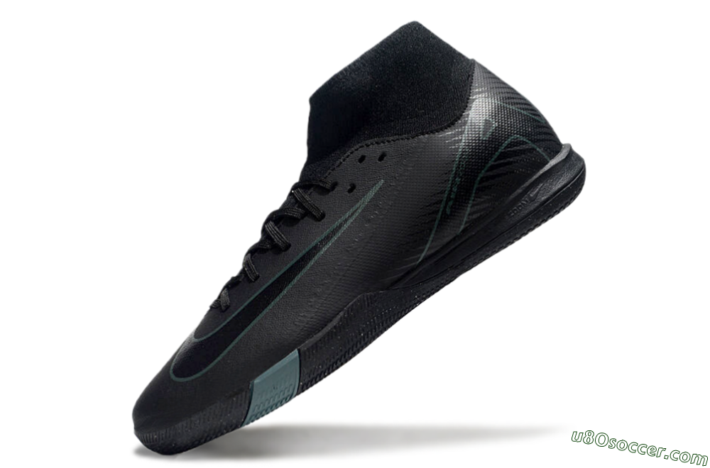 Nike Air Zoom Mercurial Superfly 10 Academy IC Indoor & Futsal Soccer Shoes - Black/Green 5