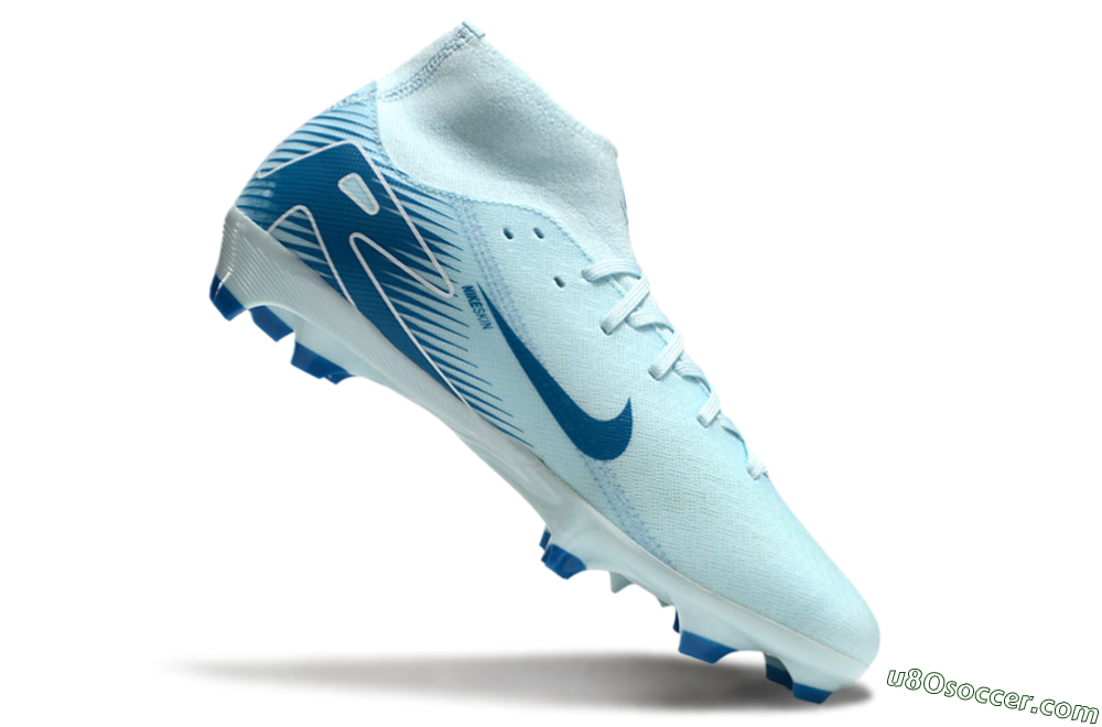 Nike Air Zoom Mercurial Superfly 10 Academy FG Firm Ground Soccer Cleats - Jade/Blue/White 4