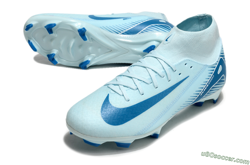 Nike Air Zoom Mercurial Superfly 10 Academy FG Firm Ground Soccer Cleats - Jade/Blue/White 3