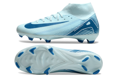 Nike Air Zoom Mercurial Superfly 10 Academy FG Firm Ground Soccer Cleats - Jade/Blue/White