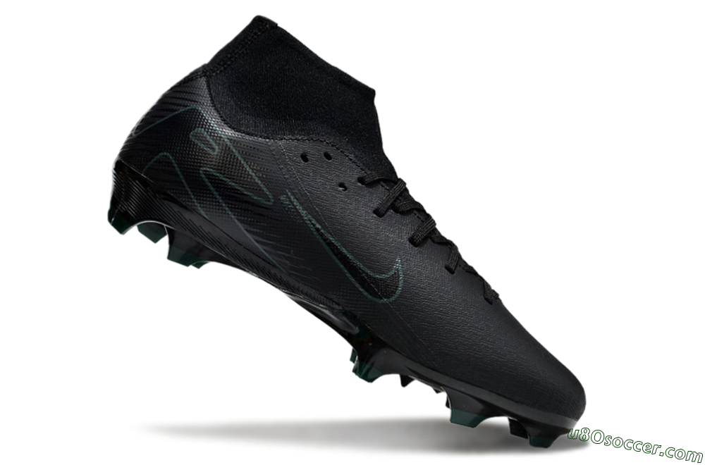 Nike Air Zoom Mercurial Superfly 10 Academy FG Firm Ground Soccer Cleats - Black/Green 4