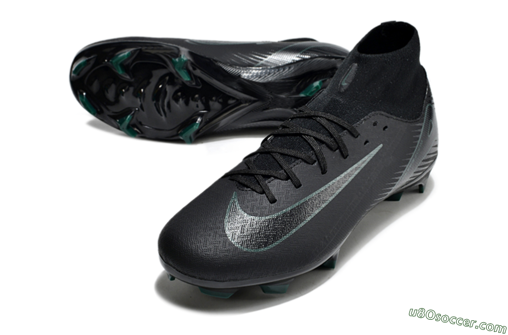 Nike Air Zoom Mercurial Superfly 10 Academy FG Firm Ground Soccer Cleats - Black/Green 3
