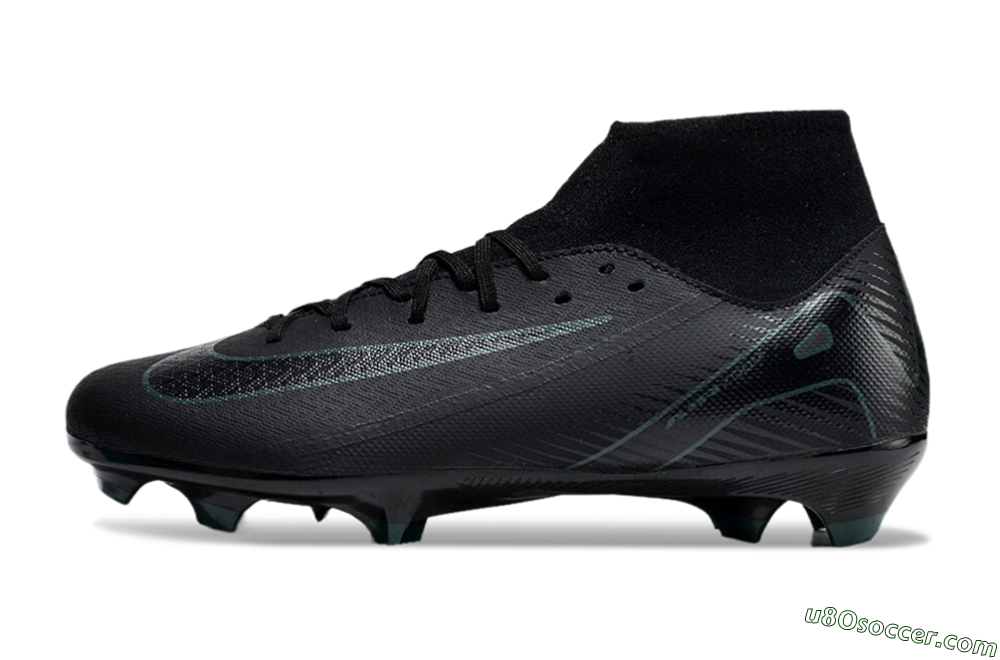 Nike Air Zoom Mercurial Superfly 10 Academy FG Firm Ground Soccer Cleats - Black/Green 2