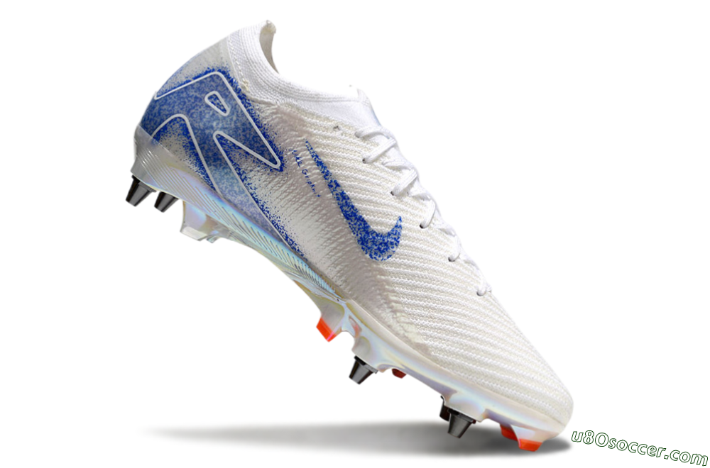 Nike Air Zoom Mercurial Vapor 16 Pro SG Soft Ground Soccer Cleats - Beige/White/Blue 4
