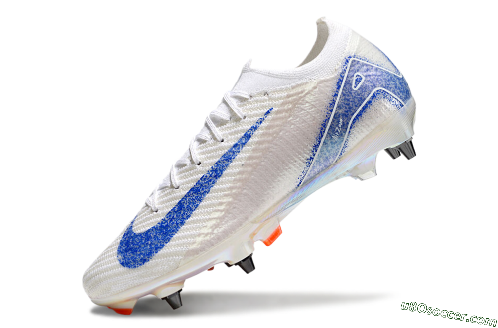 Nike Air Zoom Mercurial Vapor 16 Pro SG Soft Ground Soccer Cleats - Beige/White/Blue 5