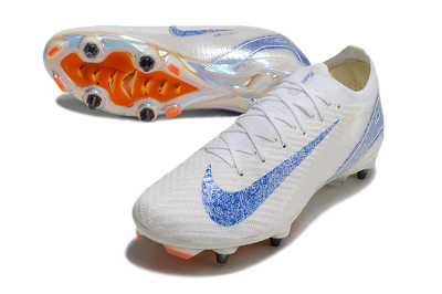 Nike Air Zoom Mercurial Vapor 16 Pro SG Soft Ground Soccer Cleats - Beige/White/Blue