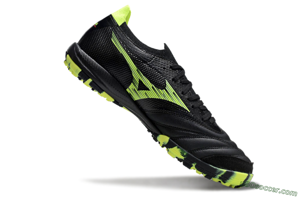Mizuno Morelia Neo Sala M8 TF - Black/Yellow Soccer Shoes