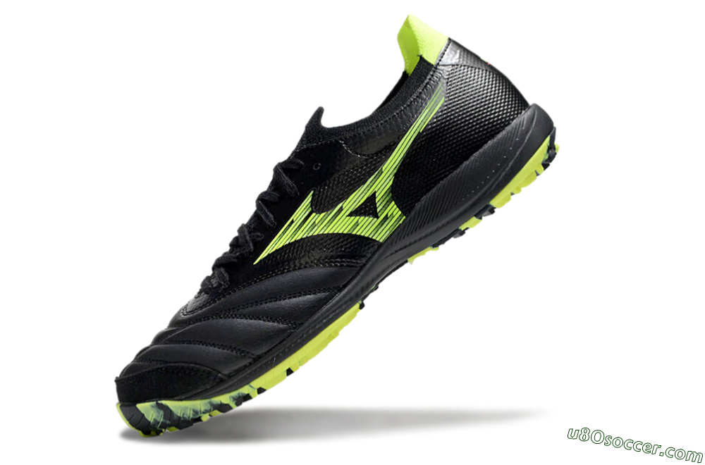 Mizuno Morelia Neo Sala M8 TF Artificial Turf Soccer Shoes - Black/Yellow 5